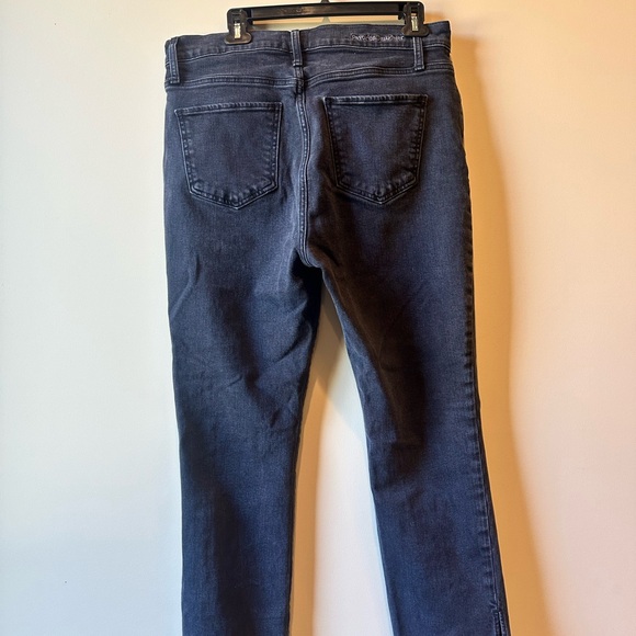 Favorite Daughter Black Distressed Jean w/ Ankle Slits Sz 14 - Picture 2 of 6